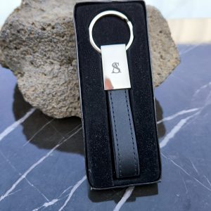 Urban Elegance Leather Keychain